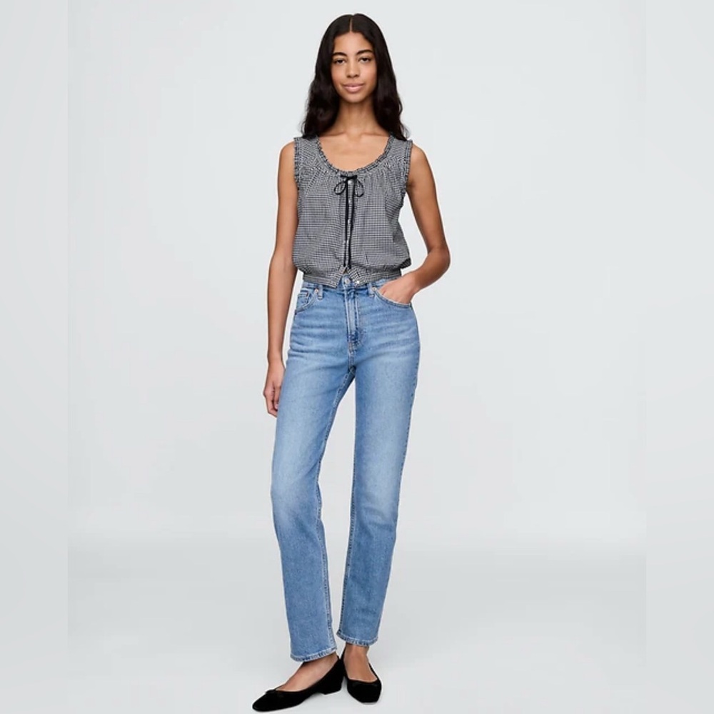 NWT Gap × DÔEN Gingham Blouse
